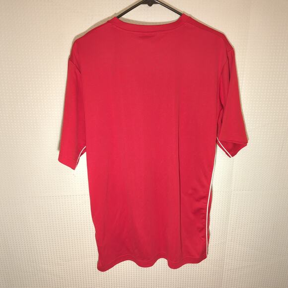 Nike FITDRY Shirt XL Red Soccer Training Tee Vintage 00s Athletic Top Thailand - Picture 5 of 6